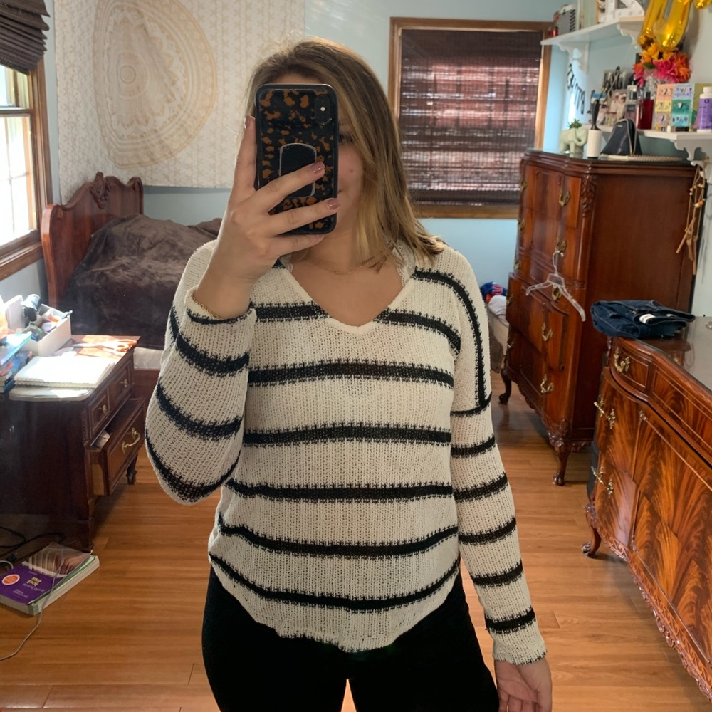 Sweater with hoodie